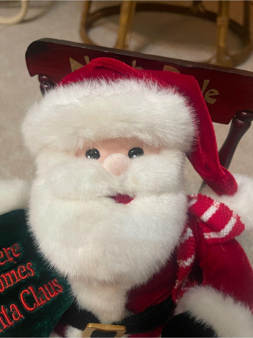 Vintage DanDee Animated Santa EUC